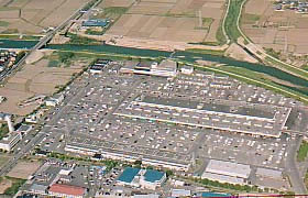 奈良県中央卸売市場　上空写真